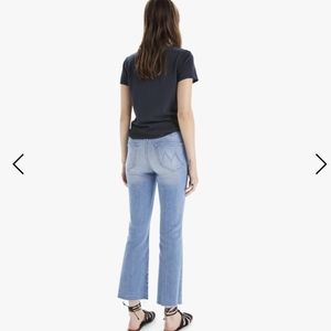 NWT MOTHER The Hustler Ankle Fray jeans in Au Revoir